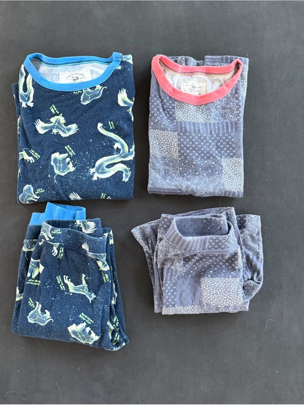 Crewcuts Constellation Glow in the Dark Long Sleeve. Bandana Short Sleeve.